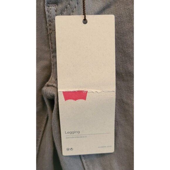 NEW Levi's 535 Legging Skinny Stretch Gray Denim Jeans Women's Size 0M 24 x 32 - Picture 4 of 13